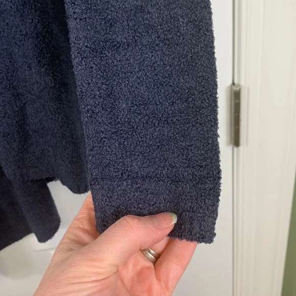 Barefoot dreams navy draped cardigan sz small / medium - Picture 6 of 9